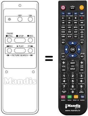 Replacement remote control Thorn 3 V 49 Replacement remote control Thorn 3 V 49