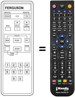 Replacement remote control 3 V 65 Replacement remote control 3 V 65