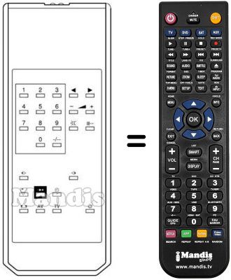 Replacement remote control 40 / 100 FRANCIA