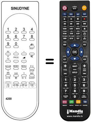 Replacement remote control 4200