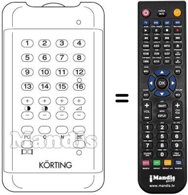 Replacement remote control 422951645