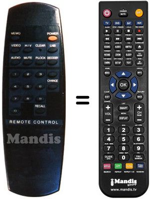 Replacement remote control 5000