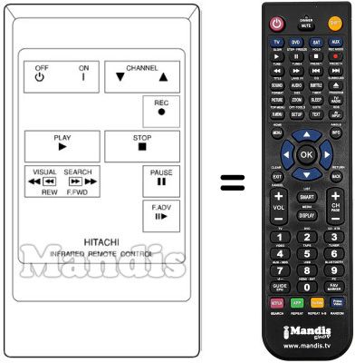 Replacement remote control 56.38111