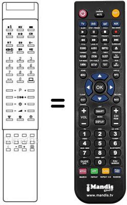 Replacement remote control 5652 13 01