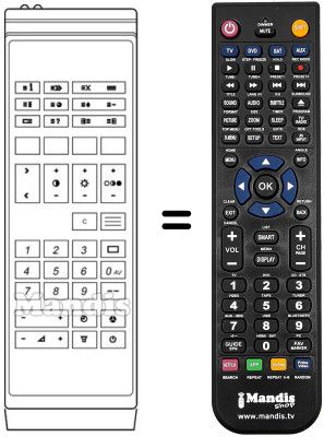 Replacement remote control IRC 1