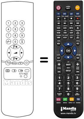 Replacement remote control SM 1 HC