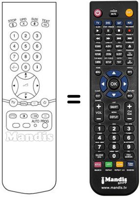 Replacement remote control 5652 18 32