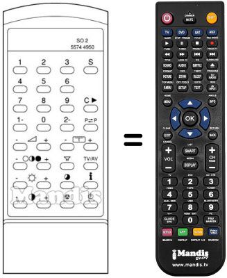 Replacement remote control 5652 21 94