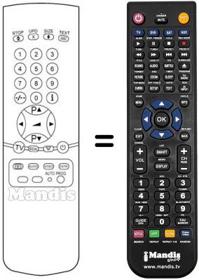 Replacement remote control ST 2