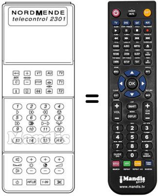 Replacement remote control 583.449 Replacement remote control 583.449