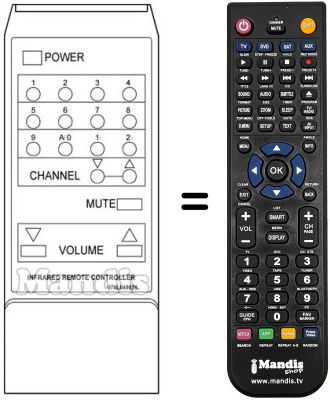 Replacement remote control 076L049020