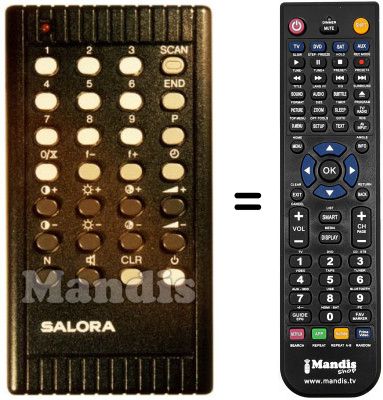 Replacement remote control Arthur Martin 1F8
