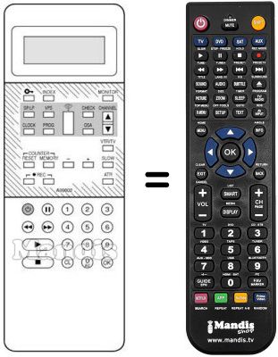 Replacement remote control 613.128.3544
