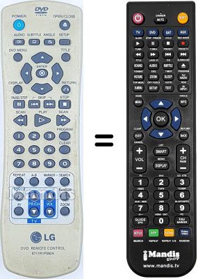 Replacement remote control 6711R1P082A