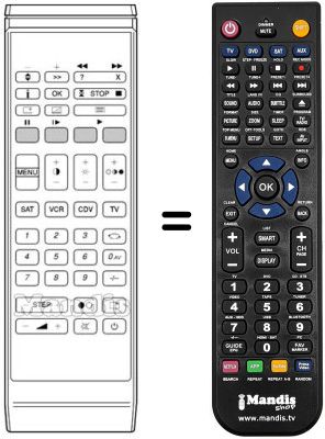 Replacement remote control IRN 3