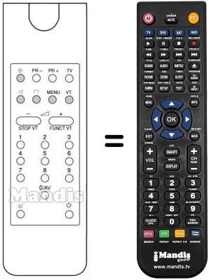 Replacement remote control Thomson 85739 SL Replacement remote control Thomson 85739 SL