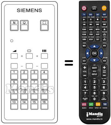 Replacement remote control 743690