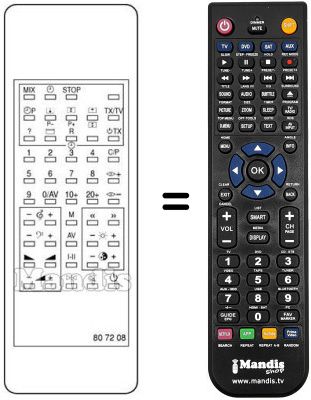 Replacement remote control 807208