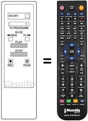 Replacement remote control 8947 Replacement remote control 8947