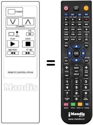 Replacement remote control 9099-102-1002