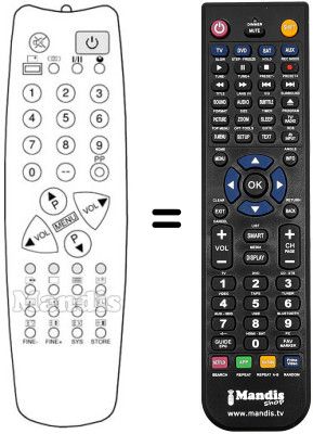 Replacement remote control UKV 910