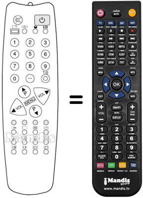 Replacement remote control UKV 920