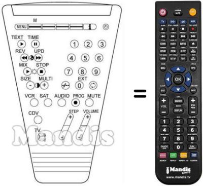 Replacement remote control 9250