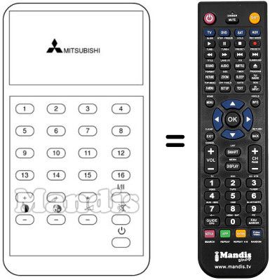Replacement remote control 939P-05502 Replacement remote control 939P-05502