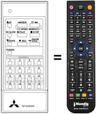 Replacement remote control 939P-06501 Replacement remote control 939P-06501