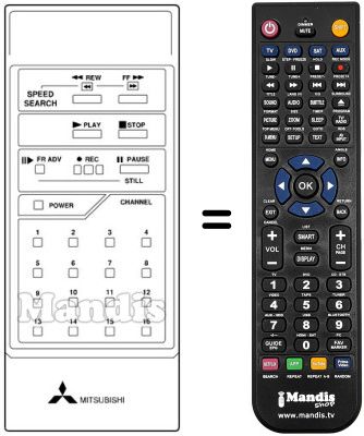Replacement remote control 939P-10304 Replacement remote control 939P-10304