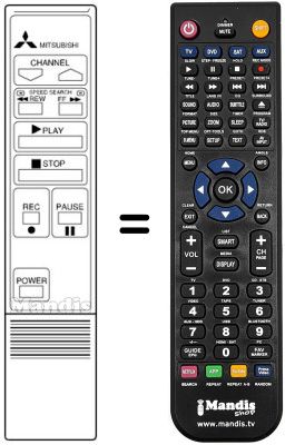 Replacement remote control 939P-11404 Replacement remote control 939P-11404