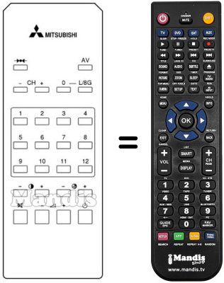 Replacement remote control 939P-150A4 Replacement remote control 939P-150A4