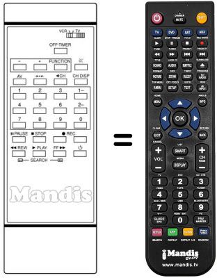 Replacement remote control 939P-212030 Replacement remote control 939P-212030