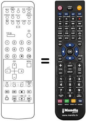 Replacement remote control 939P-403010 Replacement remote control 939P-403010