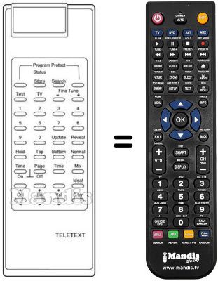 Replacement remote control 99840 L
