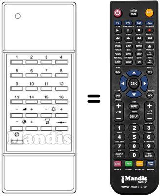 Replacement remote control 98732 A
