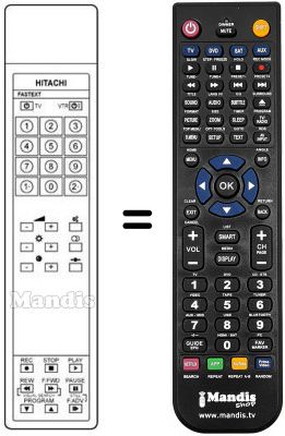 Replacement remote control A 518611