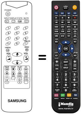 Replacement remote control 10083 T