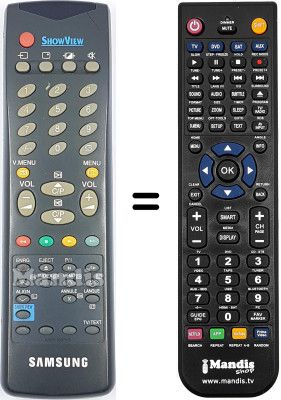Replacement remote control Samsung TVP 5050 X