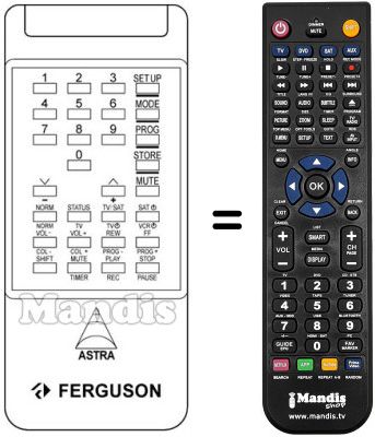Replacement remote control RH 891 Replacement remote control RH 891