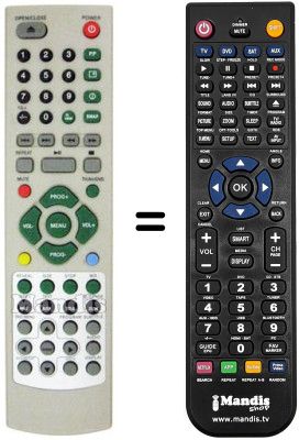 Replacement remote control Irradio 2162 X