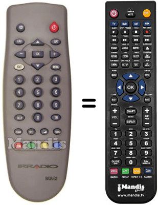 Replacement remote control BK3B-C1