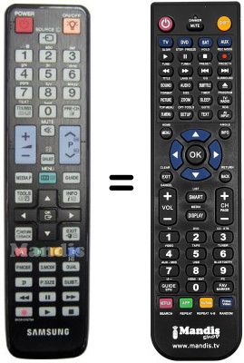 Replacement remote control Samsung UE 55C6000