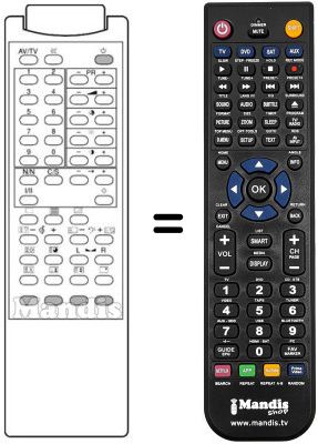 Replacement remote control 3F14-00022-112