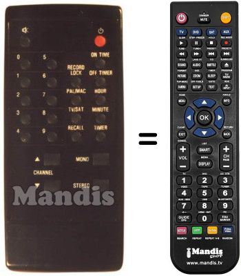 Replacement remote control SAT 4001