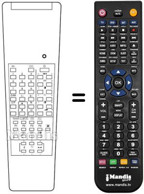 Replacement remote control Samsung CX 685W