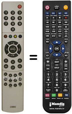 Replacement remote control NordMende NM 42 065 DMD Replacement remote control NordMende NM 42 065 DMD