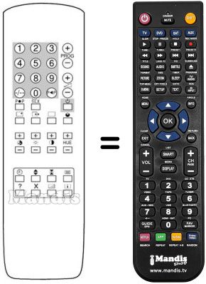 Replacement remote control Sound Color P 2003 26'