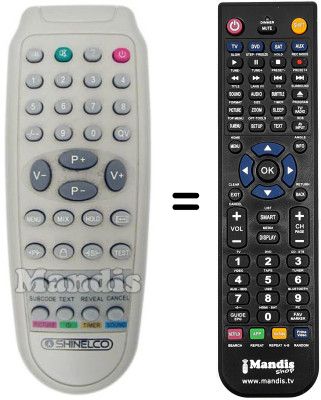 Replacement remote control Shinelco CRTC 29 RF