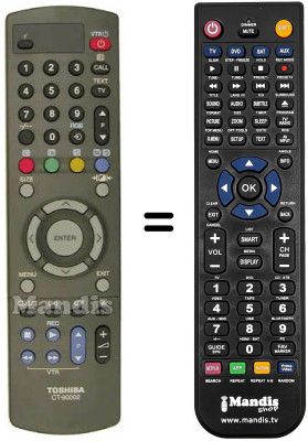 Replacement remote control CT-90002